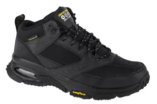 Skechers 237215 Bbk męskie trampki, Czarna skórzana siatka czarna, 41 EU - Trampki męskie - miniaturka - grafika 1