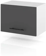 Szafki kuchenne - Szafka Kuchenna Wisząca Okapowa Modulowa 50cm Spremium Szary Połysk - miniaturka - grafika 1