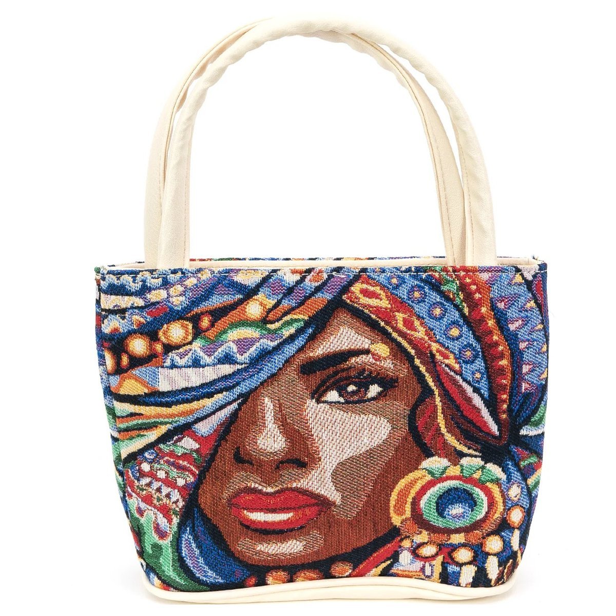 Torebka Torba Mała Na Ramię Shopperka Crossbody Gobelin Orientalna Kobieta