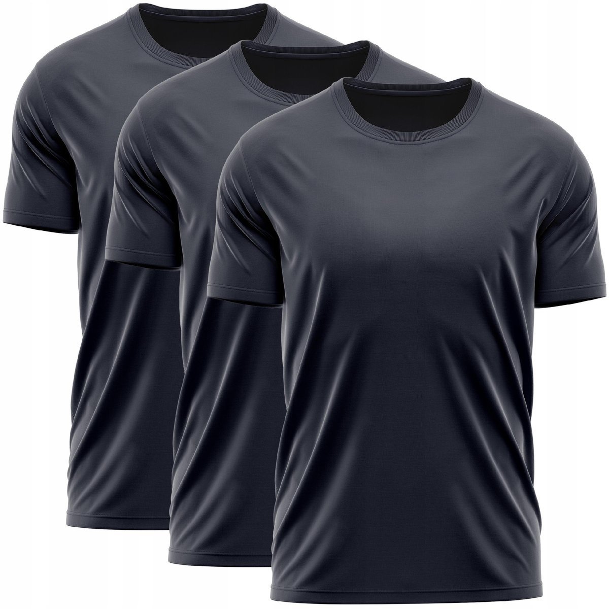 Koszulka Wojskowa Militarna Patriotyczna Zestaw 3 Pak 3Pak Gładka Basic