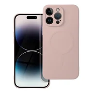 Etui i futerały do telefonów - OEM Futerał Silicone mag cover do iphone 14 pro max różowy - miniaturka - grafika 1