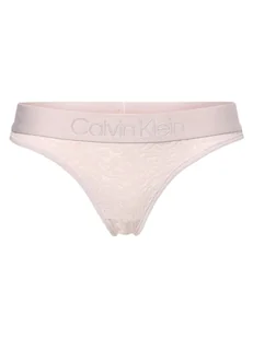 Calvin Klein Stringi Kobiety lila wypukły wzór tkaniny, S - Majtki damskie - miniaturka - grafika 1
