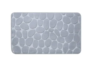 Dywanik łazienkowy antypoślizgowy miękki puszysty 50x80 Kamyki szary - Dywaniki łazienkowe Dywanik łazienkowy antypoślizgowy miękki puszysty 50x80 Kamyki szary - Dywaniki łazienkowe - miniaturka - grafika 1