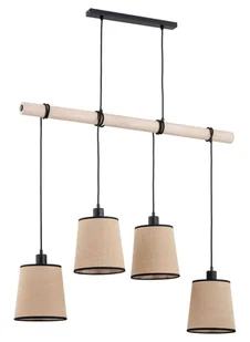 Lampa wisząca z drewnianą belką, nad stół AL 63160 z serii REJA - Lampy sufitowe - miniaturka - grafika 1