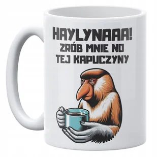 Kubek ceramiczny 330 ml Janusz Nosacz Kawa Zabawny Prezent - Kubki - miniaturka - grafika 1