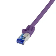 Patchcordy - LogiLink C6A069S kabel sieciowy Fioletowy 3 m Cat6a S/FTP (S-STP) - miniaturka - grafika 1