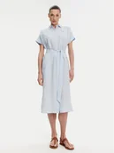 Sukienki - Tommy Hilfiger Sukienka koszulowa Ess WW0WW44653 Błękitny Regular Fit - miniaturka - grafika 1