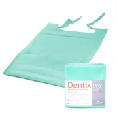 Sprzęt i akcesoria stomatologiczne - Śliniak dentystyczny z kieszonką 39cm x 48cm zielony podfoliowany 54g DentixPro 50szt - miniaturka - grafika 1