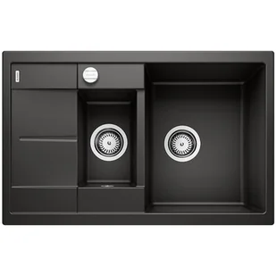 Blanco Zlew METRA 6S Compact Czarny odwracalny korek auto 525925 - Zlewozmywaki - miniaturka - grafika 1