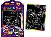 Zabawki kreatywne - Ranok Creative Scratch art koala na gałęzi - miniaturka - grafika 1