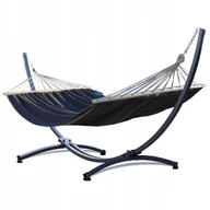 Hamaki - Hamak ogrodowy ROMA XL 220x160 ze stelażem stalowym Grande do 220kg POTENZA - miniaturka - grafika 1
