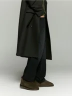 Śniegowce damskie - Reserved - Zamszowe śniegowce - ciemnobrązowy - miniaturka - grafika 1