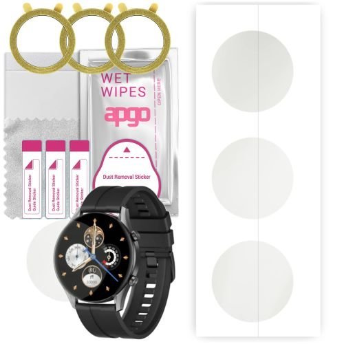 3x folia ochronna hydrożelowa MATOWA do Oro-Med Oro-Fit7 Pro - apgo Smartwatch Hydrogel MATTE Protection Ochrona na ekran smartwatcha