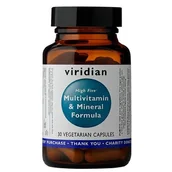 Witaminy i minerały - Viridian High Five Multivit & Mineral Formula (30 kaps) 5060003591108 - miniaturka - grafika 1