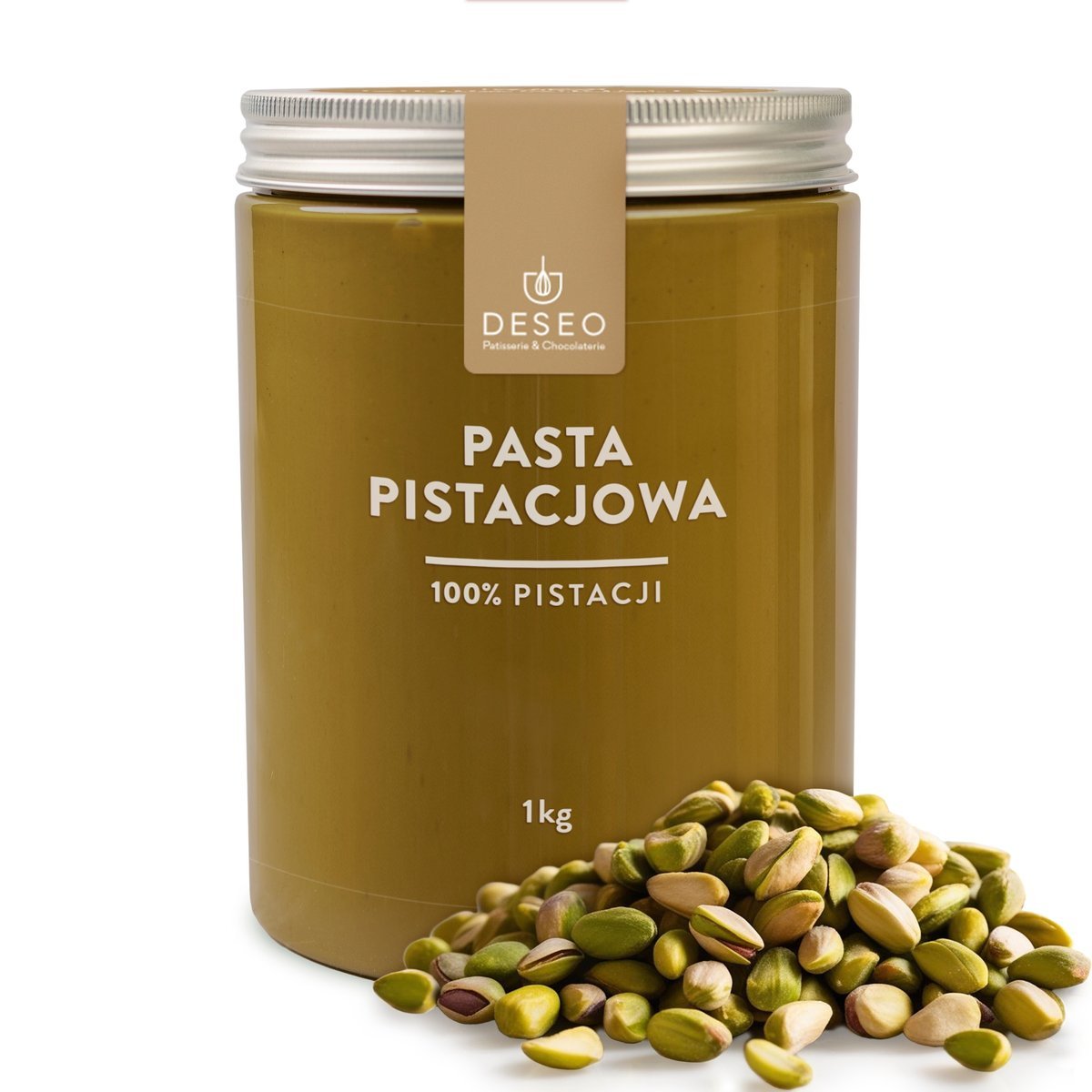 DESEO PASTA PISTACJOWA 100% 1KG 100% Z PISTACJI