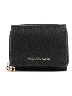 Michael Kors Skórzany portfel w kolorze czarnym - 10 x 9 x 4 cm - Portfele - miniaturka - grafika 1