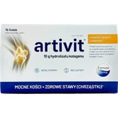 Stawy, mięśnie, kości - Artivit z witaminą C płyn,15 fiolek - miniaturka - grafika 1