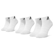 Skarpetki damskie - Adidas Zestaw 3 par niskich skarpet unisex Light Ank 3PP DZ9435 White/White/White - miniaturka - grafika 1