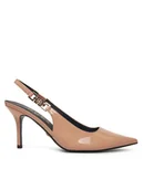 Sandały damskie - Guess Sandały FLPNAS PAF05 Beżowy - miniaturka - grafika 1