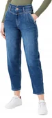 Spodnie damskie - S.OLIVER JEANSY MOM JEANS WYSOKI STAN NIEBIESKIE 34 6BA - miniaturka - grafika 1