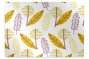 Podkładka pod krzesło obrotowe Jesienne liście 120x90 cm - Podnóżki, podpórki, podkładki - miniaturka - grafika 1