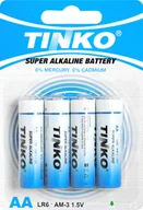 Baterie i akcesoria - 4 szt.  Bateria alkaliczna TINKO LR6 4szt/blister. - miniaturka - grafika 1