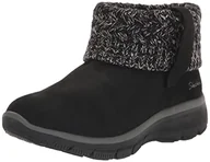 Botki damskie - Skechers Damskie łatwe do przenoszenia – przyjemne botki na wodzie, czarne, rozmiar 41 UE - miniaturka - grafika 1