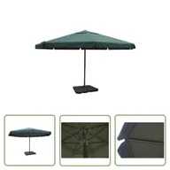 Parasole ogrodowe - The Living Store Parasol ogrodowy z przenośną - aluminiową podstawą - zielony - Parasol Ogrodowy - miniaturka - grafika 1