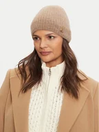 Czapki damskie - Tommy Hilfiger Czapka AW0AW16624 Beżowy - miniaturka - grafika 1
