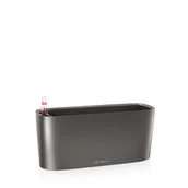 Donice - Donica LECHUZA Delta 10, antracytowa, 30x11x13 cm - miniaturka - grafika 1