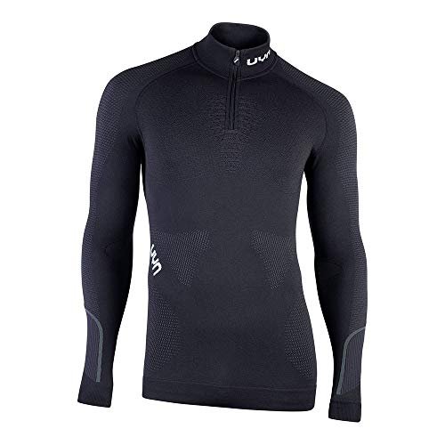 UYN męska AMBITYON UW Shirt LG_SL. Zip UP Turtle Neck podkoszulek, Blackboard/Black/White, XXL
