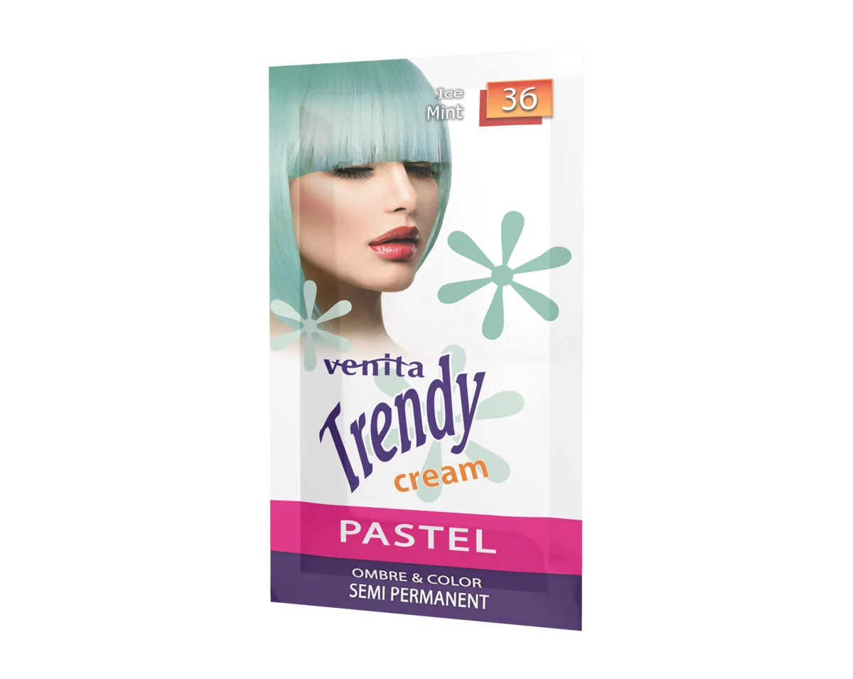 Venita Trendy Cream Ultra Krem koloryzujący nr 36 Ice Mint 35g