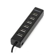 Huby USB - Omega HUB USB 7 USB2.0, czarny 42806 - miniaturka - grafika 1