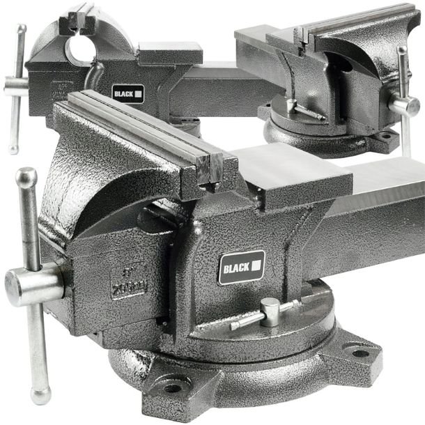 Imadło Ślusarskie 200mm Obrotowe Kowadło Solidne Obrotowe Imadło 14 Kg
