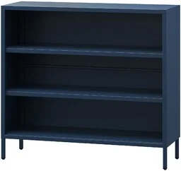 JAN NOWAK Niski regał LUCA, 1000 x 900 x 350 mm, Modern : granatowy - Regały - miniaturka - grafika 1