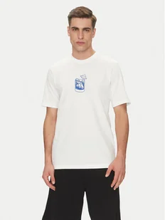 adidas T-Shirt Lounge Drink Graphic JJ4013 Biały Regular Fit - Koszulki męskie - miniaturka - grafika 1