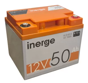 Akumulator GEL 12V 50Ah INERGE - Ładowarki i akumulatory - miniaturka - grafika 1