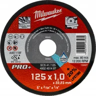 Tarcze do pił - Milwaukee Abrasive disc for cutting ner. for metal 125mmx1.0x22.23 pro+ SCS41 200 units - miniaturka - grafika 1