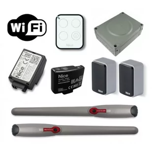 Nice Zestaw Wingo WG3524HS HI-SPEED 24V ERA ONE BIDI + BIDI WIFI do bram skrzydłowych o długości skrzydła do 3 m  i ciężarze do 200 kg - Zestawy do bram - miniaturka - grafika 1