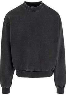 Urban Classics Męska bluza Acid Washed Crew Black L, czarny, L - Bluzy męskie - miniaturka - grafika 1