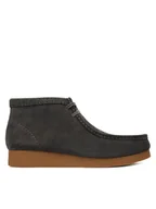 Botki męskie - Clarks Trzewiki WallabeeEVO BT 26183994 Szary - miniaturka - grafika 1
