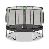 Trampoliny - Exit Trampolina ogrodowa Allure Premium 366 - Czarna - miniaturka - grafika 1