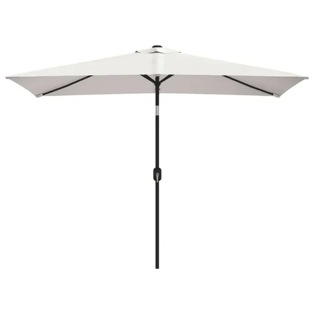 Zolux Parasol ogrodowy UV i deszczoodporny, 200x300 cm, piaskowy, stalowy słup 3
