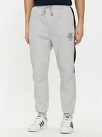 Spodnie sportowe męskie - Brave Soul Spodnie dresowe MJS-516ALSTON Szary Straight Fit - miniaturka - grafika 1
