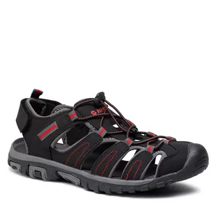 Hi-Tec Sandały Tiore AVS-SS19-HT-01-Q2 Black/Dark Grey/Red - Sandały damskie - miniaturka - grafika 1