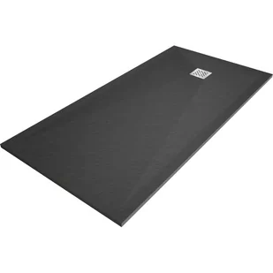 Mexen Stone+ brodzik kompozytowy prostokątny 200 x 80 cm, antracyt - Brodziki prysznicowe - miniaturka - grafika 1
