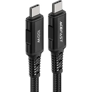 Acefast kabel USB Typ C - USB Typ C 2m, 100W (20V/5A) czarny (C4-03 Black) C4-03-C-C black - Kable USB - miniaturka - grafika 1