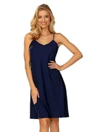 Bielizna nocna - Satynowa koszulka nocna Amina granatowa XL - Opakowanie podarunkowe - miniaturka - grafika 1