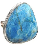 Pierścionki - Apatyt Przepiękny Pierścionek Srebro R10-29 Unikat - miniaturka - grafika 1