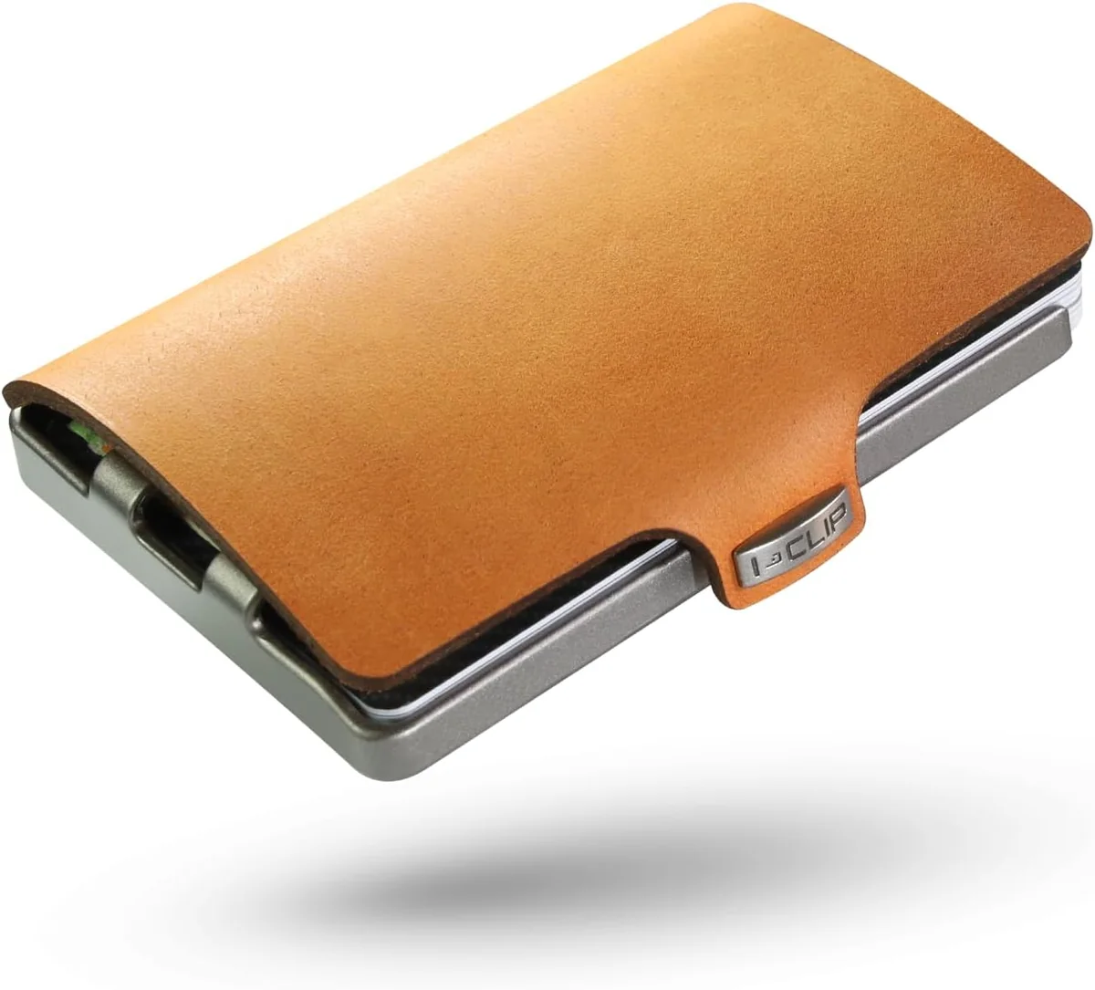 PORTFEL SKÓRZANY SLIM WALLET NA KARTY Z KLIPSEM 12 KART CZARNY